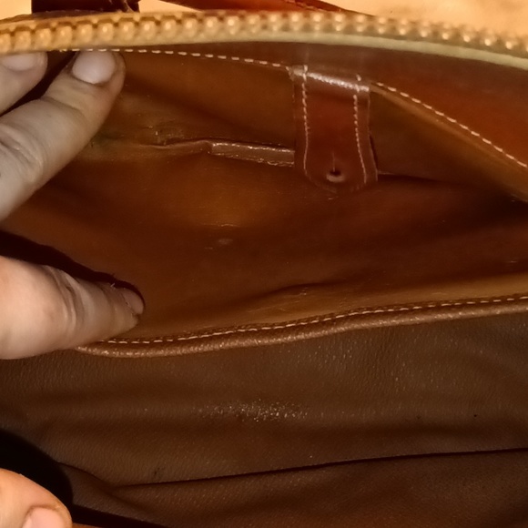 Vintage Dooney and Bourke Satchel All Weather Leather Handbag Purse - Picture 8 of 9